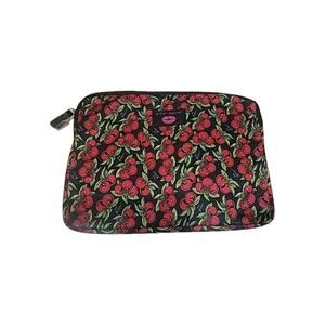 Betsey Johnson Red Cherry Print Laptop Case Sleeve Lightly Padded 90s Y2K NWOT
